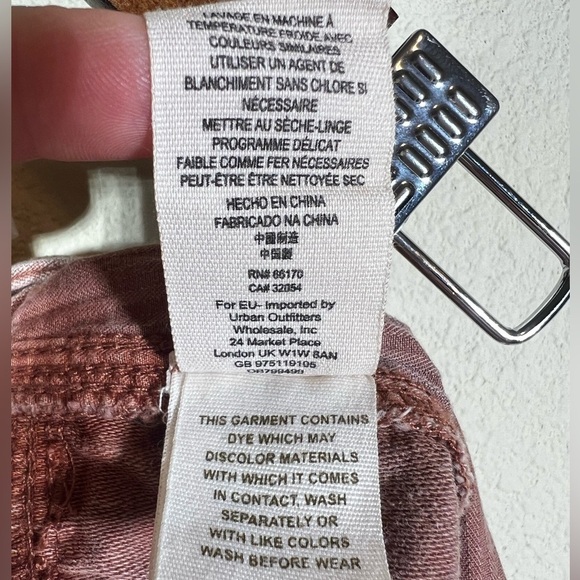 Free People Rust High Waist Great Expectations Lace Cutout Shorts Size 2 - Picture 8 of 9